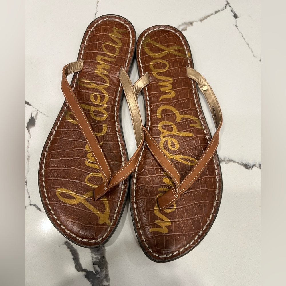 Sam Edelman Brown Tan Sandals